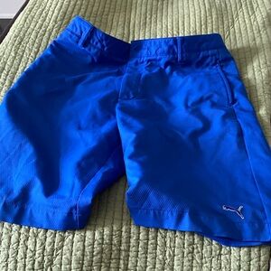 Puma boys Vibrant Blue golf Shorts